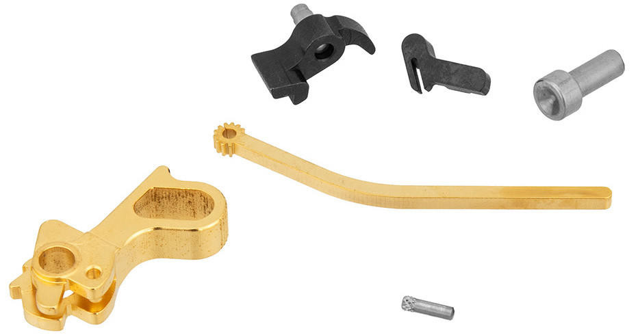 Airsoft Masterpiece CNC Steel Hammer & Sear Set for Hi-Capa S Type DVC, Gold