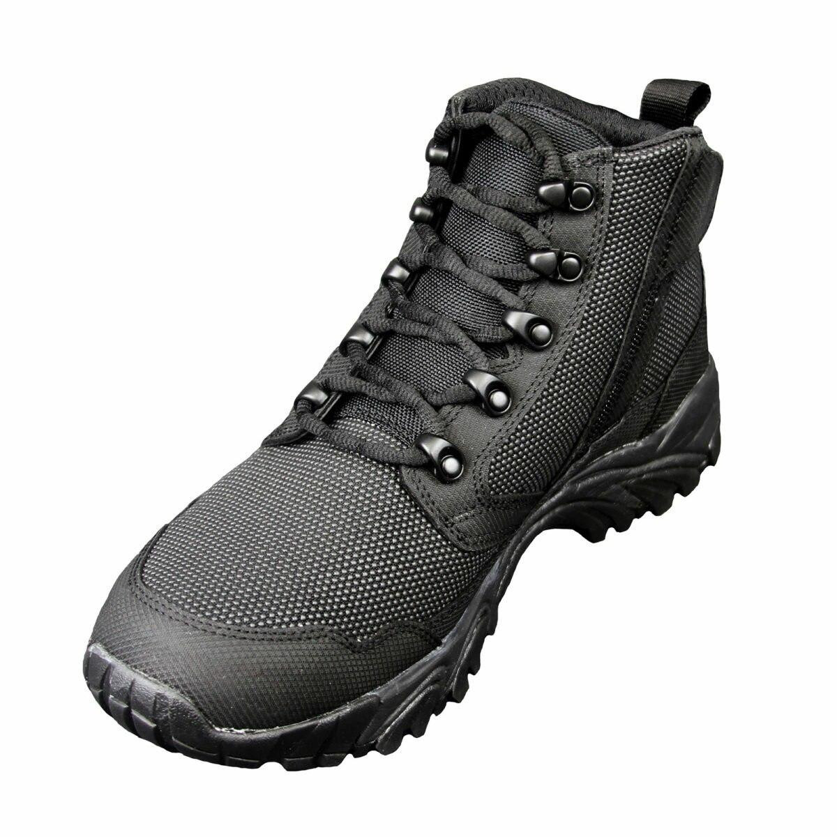 Altai 6" Side Zip Waterproof Superfabric Mesh Tactical Boots, Black