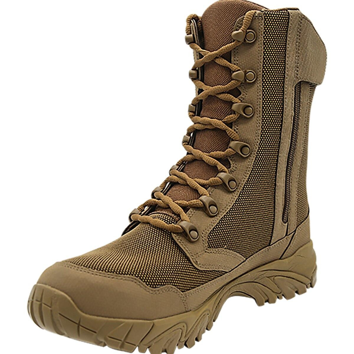 Altai 8" Side Zip Waterproof SuperFabric Mesh Tactical Boots, Brown