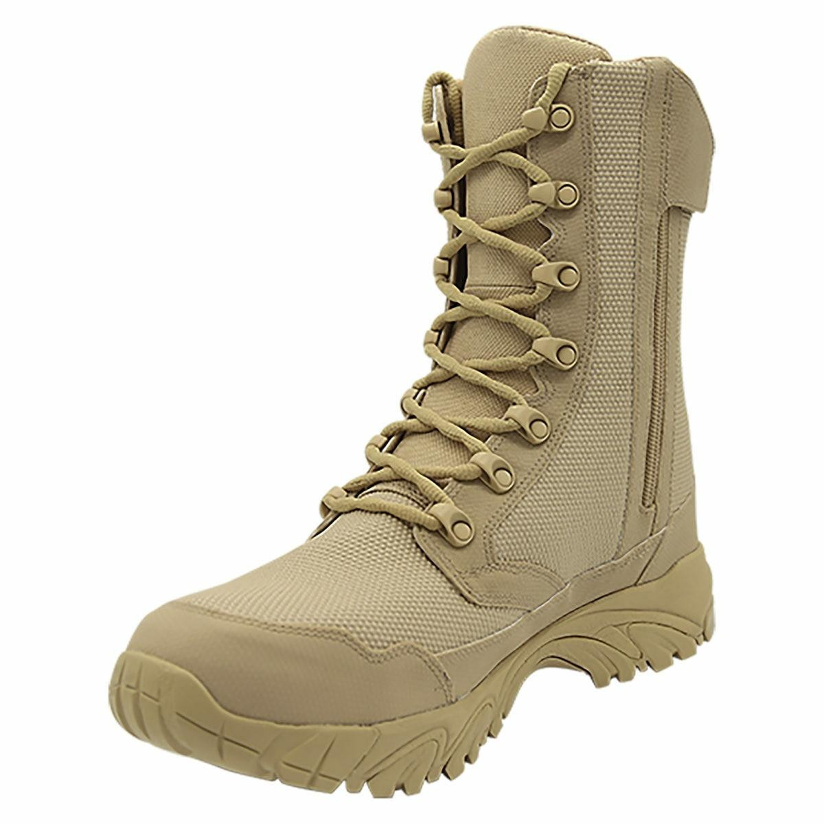 Altai 8" Side Zip Waterproof SuperFabric Mesh Tactical Boots, Tan