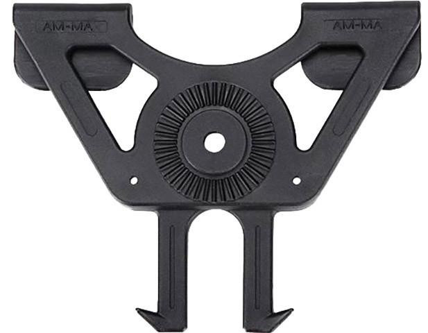 Amomax MOLLE Attachment for Tactical Pistol Holster, Black