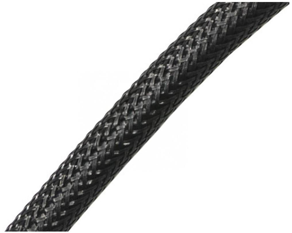 Amped Airsoft Integral Grip Line 2.0 Heavy Weave HPA Grip Line, Heavy Black