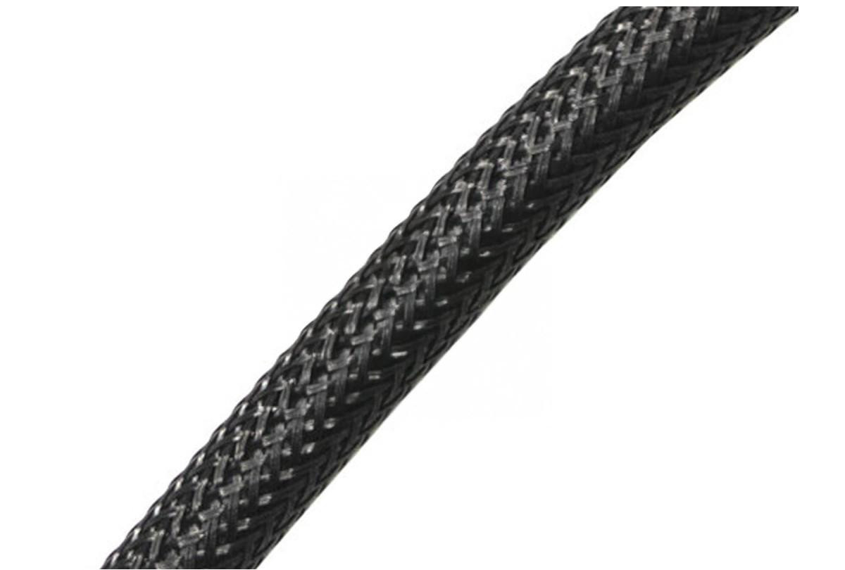 Amped Airsoft Integral Grip Line 2.0 Standard Weave HPA Grip Line, Heavy Black