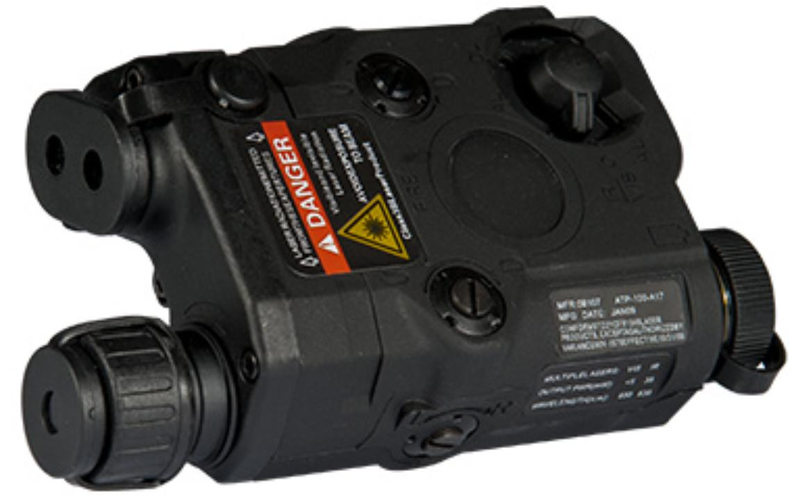 AN/PEQ-15 L.E.D. White Light/Red Laser, Black
