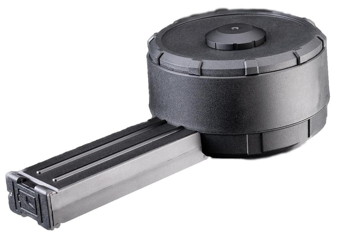 Angel Custom 3000 round "ZAKU" Electric Auto Winding P90 Drum Magazine, Black