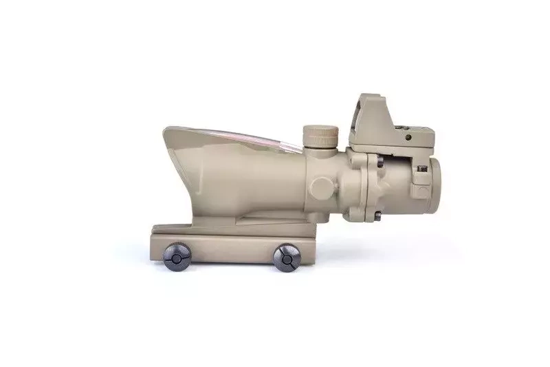4X32C ACOG (Fibre Optics Illumination + RMR Sight) Replica - Tan