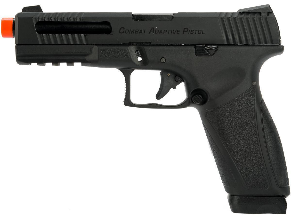 APS A-CAP Combat Adaptive CO2 Blowback Airsoft Pistol, Black