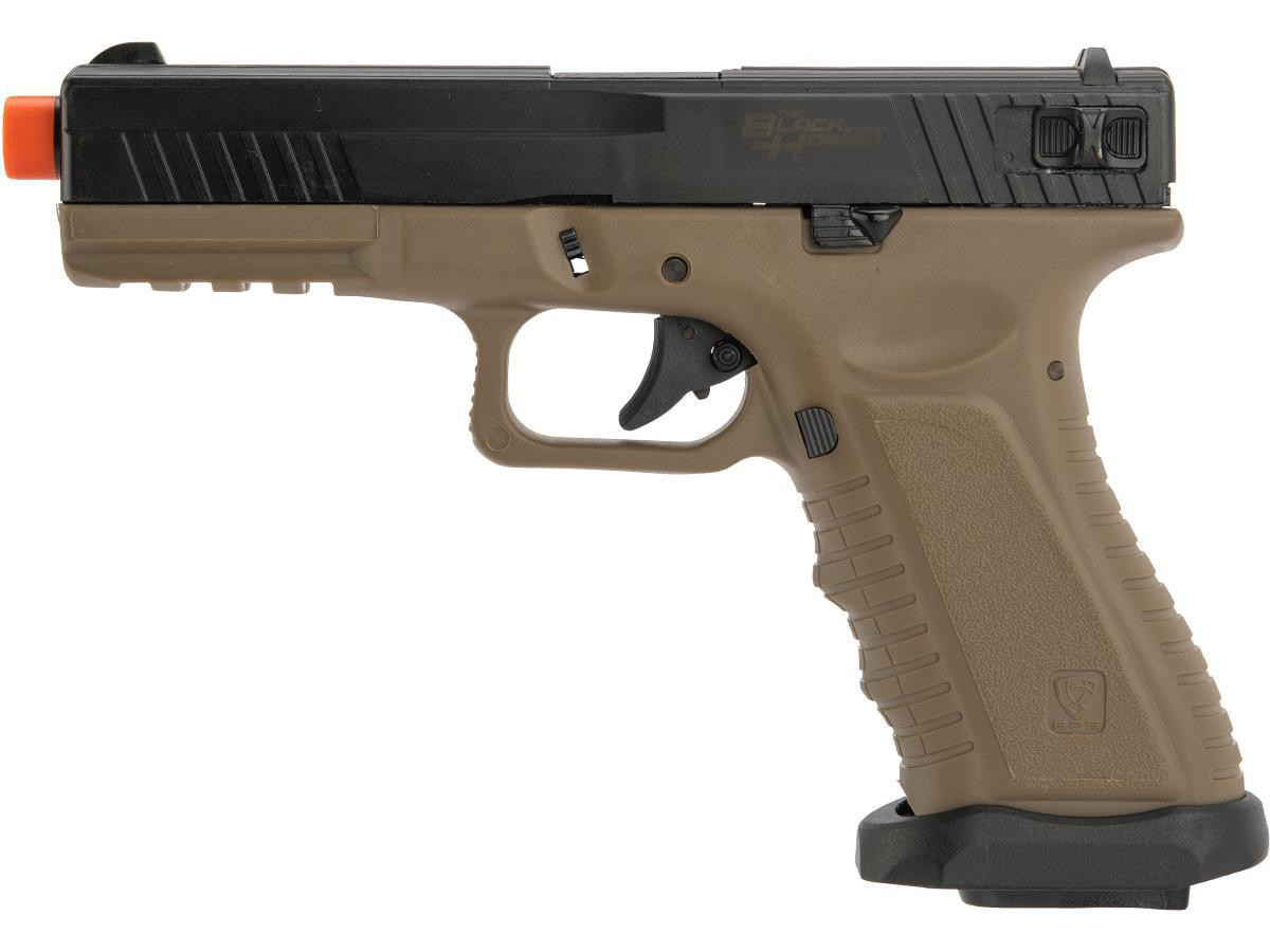 APS XTP Black Hornet Full Auto CO2 Gas Blowback Airsoft Pistol, Tan