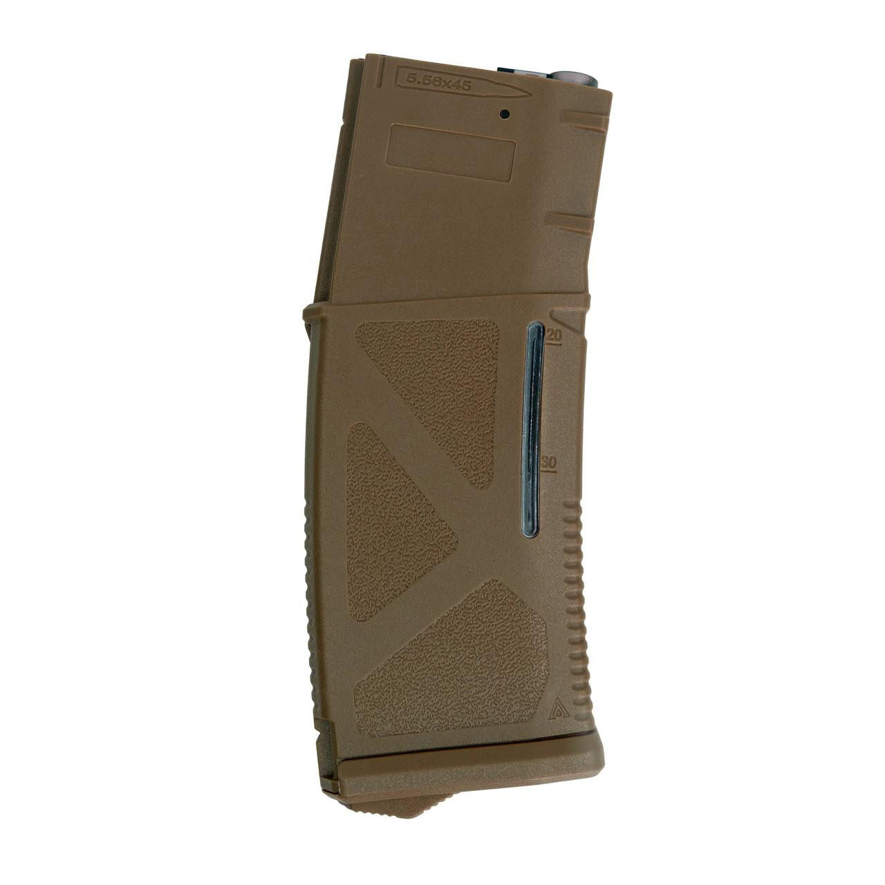 Arcturus AR MOD1 M4/M16 200rds Mid-Cap Windowed EMM Magazine, FDE