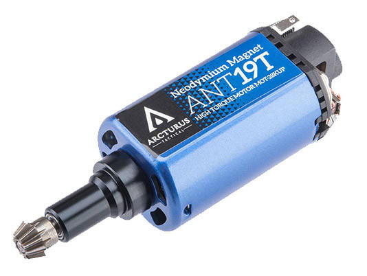 Arcturus High Torque Neodymium 19 TPA Motor w/ MIM Pinion Gear, Long Type