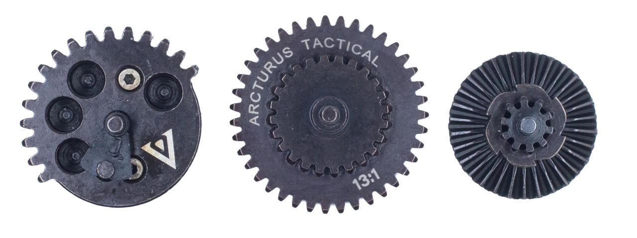 Arcturus RS CNC Steel Machined Airsoft AEG Gear Set 13:1 w/ Delay Chip