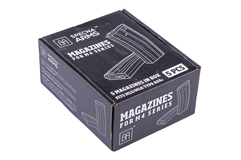 5pcs set - 70rd low-cap magazine for M4/M16 - tan