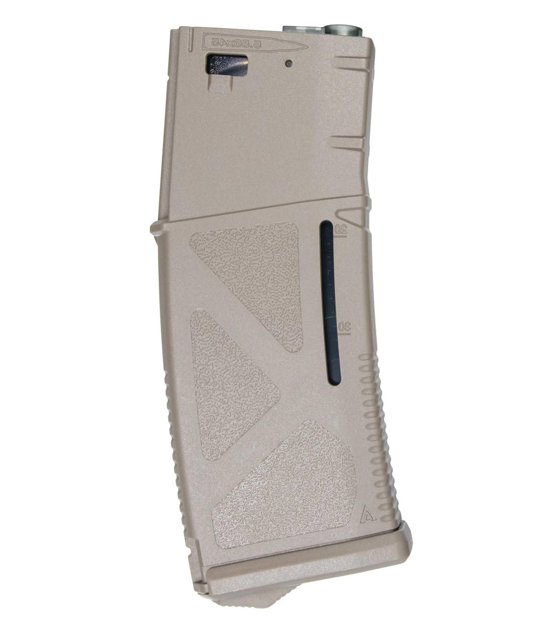 Arcturus Tactical M4/M16 Series 30/130rd High Speed Mid-Cap Airsoft Magazine, Tan