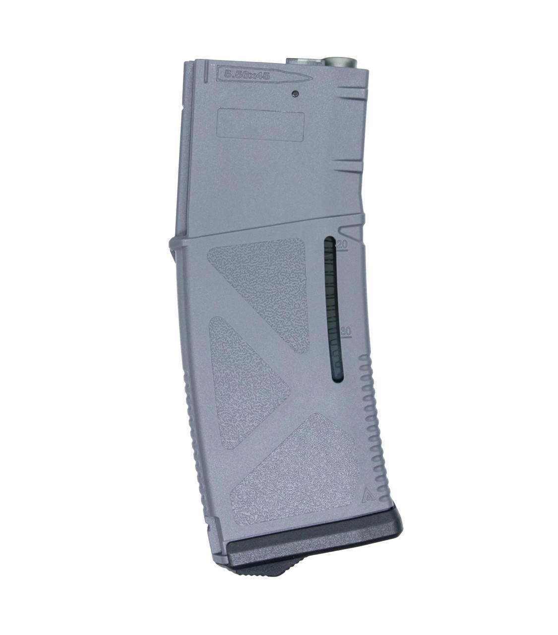 Arcturus Tactical M4/M16 Series 30/130rd High Speed Mid-Cap Airsoft Magazine, Grey