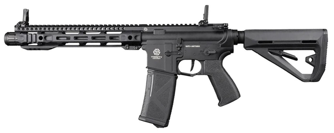 Arcturus Trinity Armament Alpha Carbine 11.5" Airsoft AEG Rifle w/ GATE Titan II Bluetooth, Black