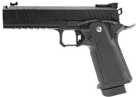 Arcturus Tempest 4.3" Hi-Capa GBB Duty Grade Edition w/ Compensator Airsoft Pistol, Black