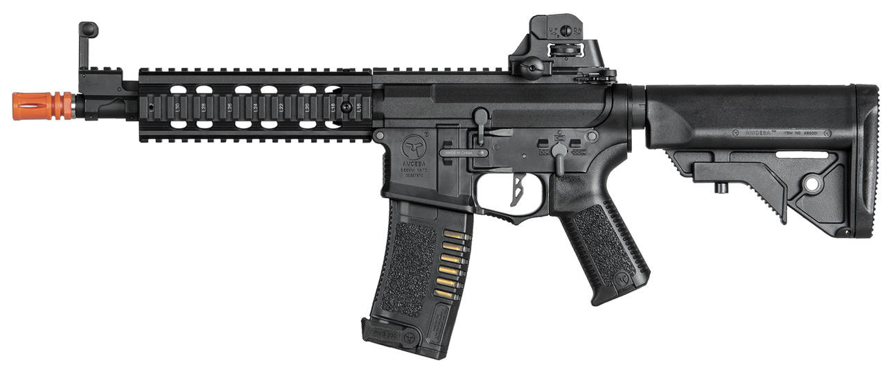 ARES Amoeba AM-008 10" M4 CQB Airsoft Rifle, Black
