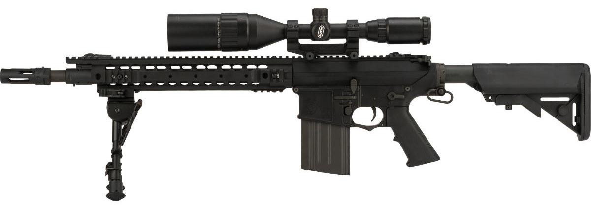ARES Knight's Armament Licensed SR25 DMR Airsoft AEG Rifle, Black