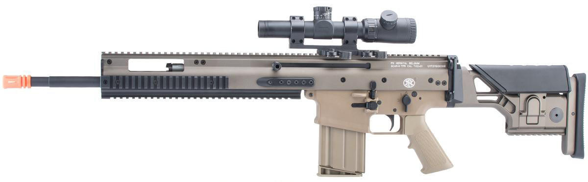 ARES Cybergun FN Herstal-Licensed SCAR-H TPR Airsoft AEG Rifle, Tan