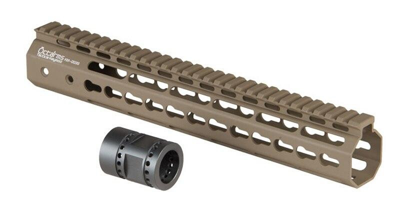Ares Metal Keymod Handguard, 12 Inch, Dark Earth