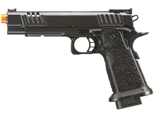 Army Armament R611 XL 5.1 Hi-Capa Gas Blowback Airsoft Pistol, Black