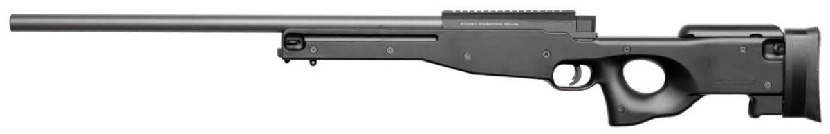 ASG AW Licensed 308 Bolt Action Airsoft Sniper Rifle, Black