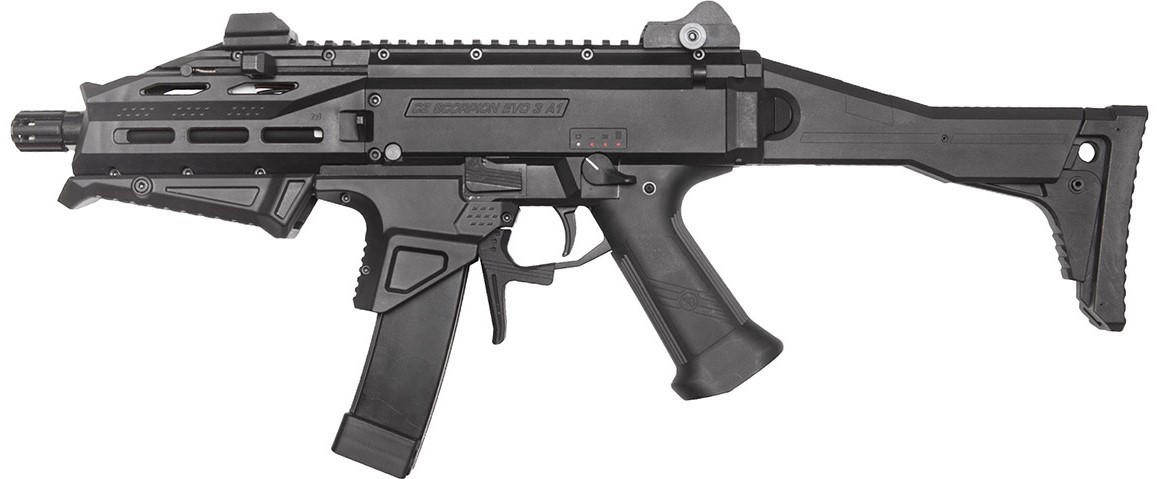 ASG CZ Scorpion EVO 3 ATEK AEG Airsoft Rifle, Black