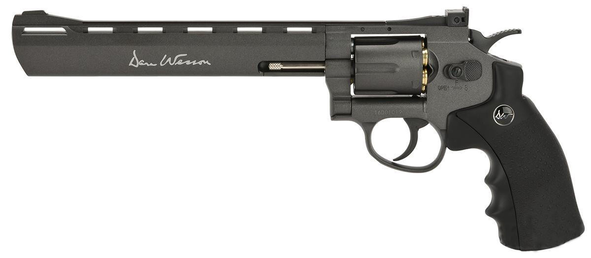 ASG Dan Wesson 8" 4.5mm Airgun Revolver, Black