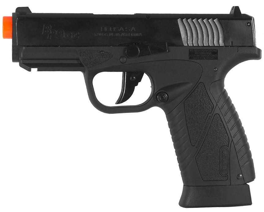 ASG Licensed Bersa BP9CC CO2 Blowback Airsoft Pistol, Black
