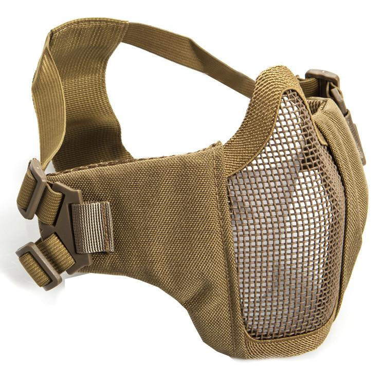 ASG Strike Systems Metal Mesh Mask with Cheek Pads, Tan