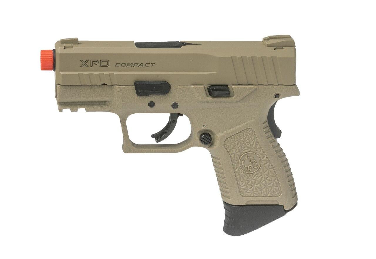 ASG XPD Compact Gas Blowback Airsoft Pistol, Tan