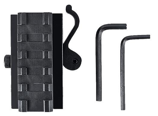 Atlas Custom Works Height and Tilt Adjustable Rail Mount, Black
