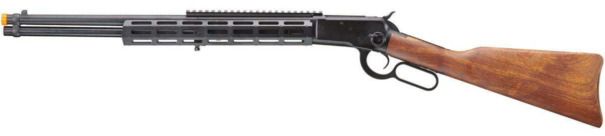 Atlas Custom Works M1873 "Mares Leg" Long Barreled Lever Action Airsoft Green Gas Rifle w/ M-LOK Rai