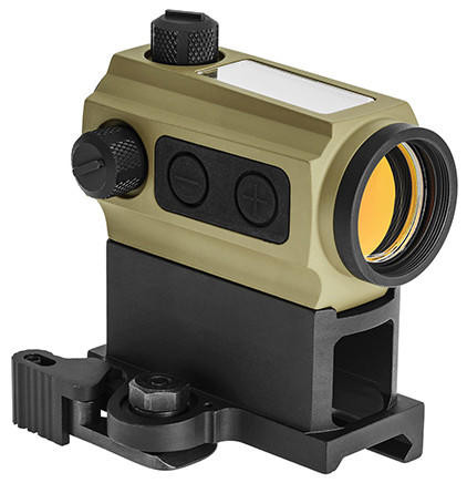 Atlas Custom Works Solar Power Red Dot w/ Riser Mount and Killflash, Tan