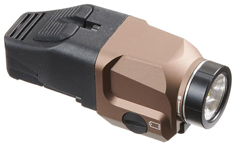 Atlas Custom Works Tactical Rail Mounted Button Flashlight, Dark Earth
