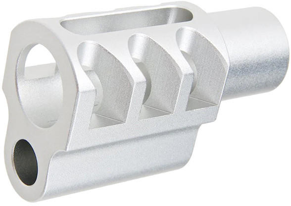 Atlas Custom Works Type 7 Compensator for Tokyo Marui 1911 Airsoft Pistols, Silver