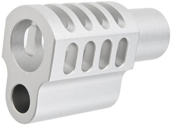Atlas Custom Works Type 9 Compensator for Tokyo Marui 1911 Airsoft Pistols, Silver