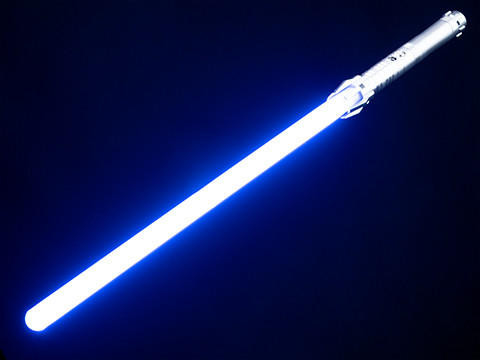 Battle Blaster Alloy Series SN808 Multi-Color RGB Laser Sword w/ Rechargeable Battery, Silver Hilt