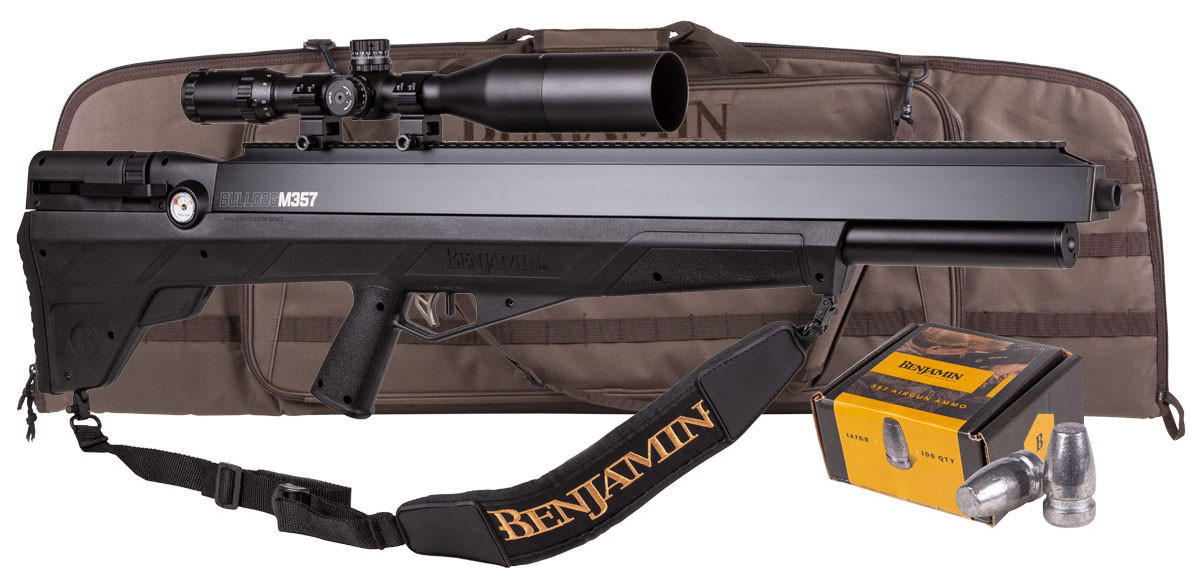 Benjamin Bulldog .357 PCP Bullpup Kit Air Rifle, Black