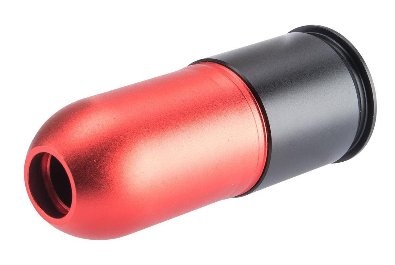 Avengers 40mm 55rd Multi-Purpose Airsoft Gas Grenade Shell, Red Matte