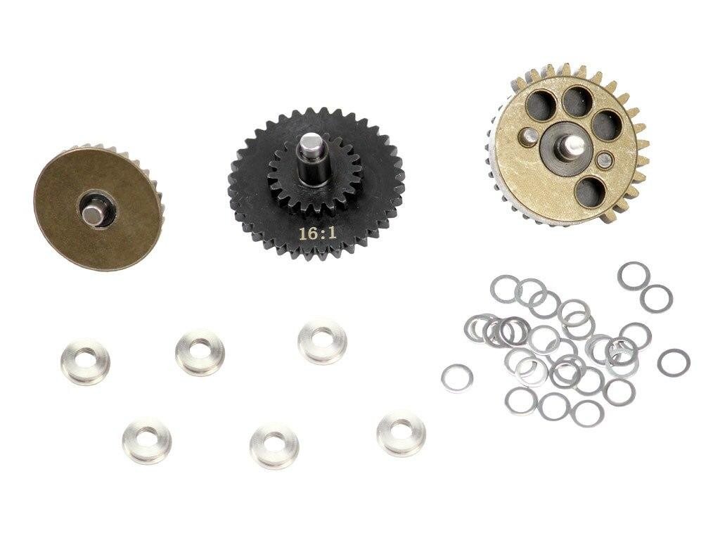 Black Knight Reinforced 4mm Shaft High Speed Gear Set 16:1