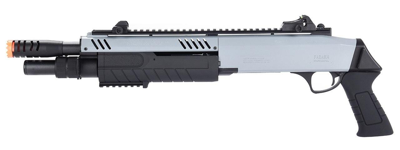 BO Manufacture FABARM STF12 11” Barrel Pump Action Shotgun, Grey / Black