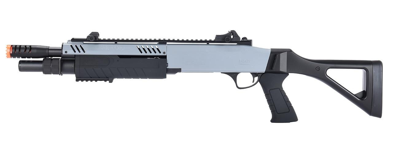 BO Manufacture FABARM STF12 11” Barrel Pump Action Shotgun w/ Stock, Grey / Black