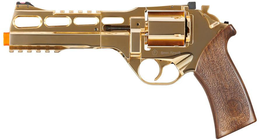 BO Manufacture Limited Edition Chiappa Rhino 50DS CO2 Airsoft Revolver, Gold
