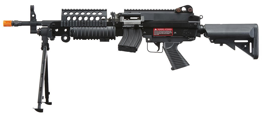Classic Army MK46 SPW Support Airsoft Rifle, Black
