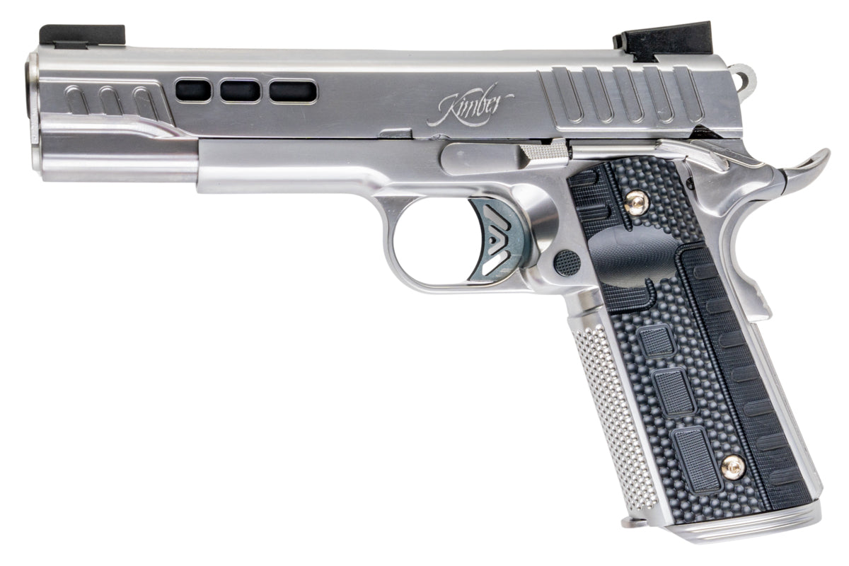 EMG (AW Custom) Kimber 1911 Rapide Frost GBB Airsoft Pistol (Silver/ Standard)
