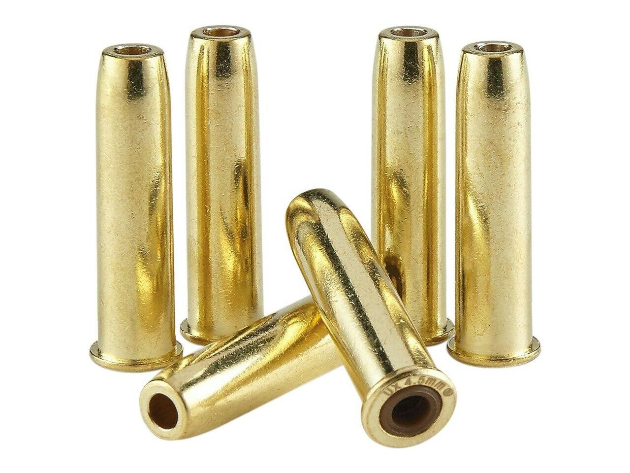 Colt Peacemaker Single Action Army .177 6-Pack Revolver Shells, Gold