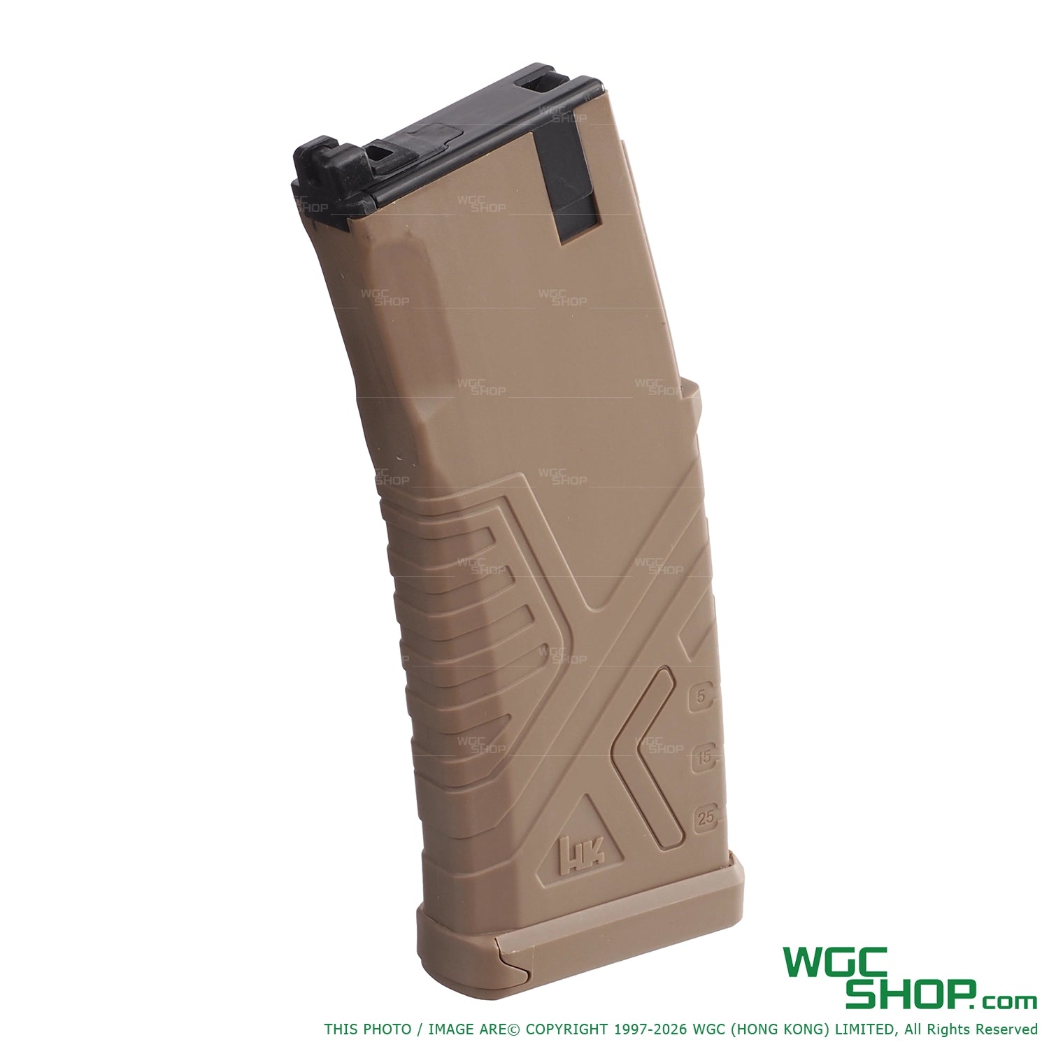 GHK HK416 32Rds Gas Airsoft Magazine - Tan