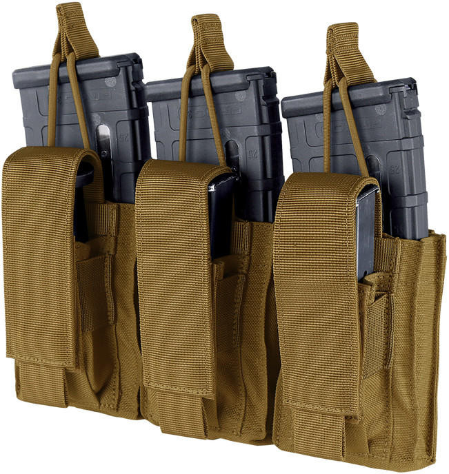 Condor Outdoor Triple Kangaroo Mag Pouch Gen II, Coyote Brown
