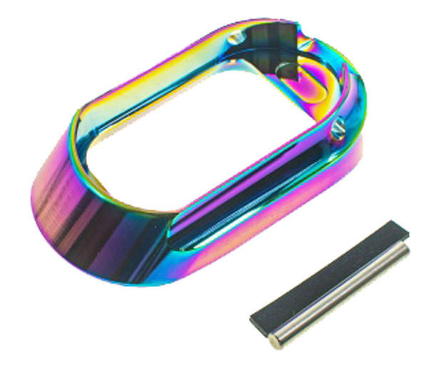 CowCow Aluminum High Heel Magwell for Tokyo Marui Hi-Capa GBB Pistols, Rainbow